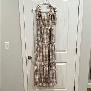 Gingham Maxi Dress